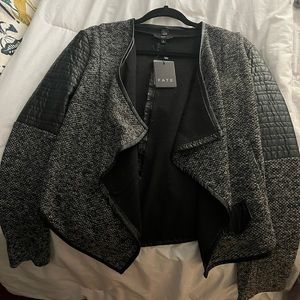 Size Lg Fate Michele drape Moro jacket NWT